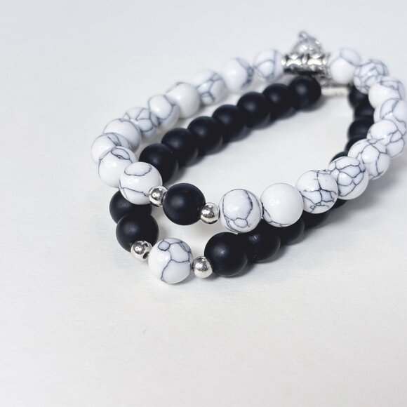 Couples Heart Bracelet Set – Magnetic Heart Matching Bracelets – Couple Gift - Picture 4 of 7